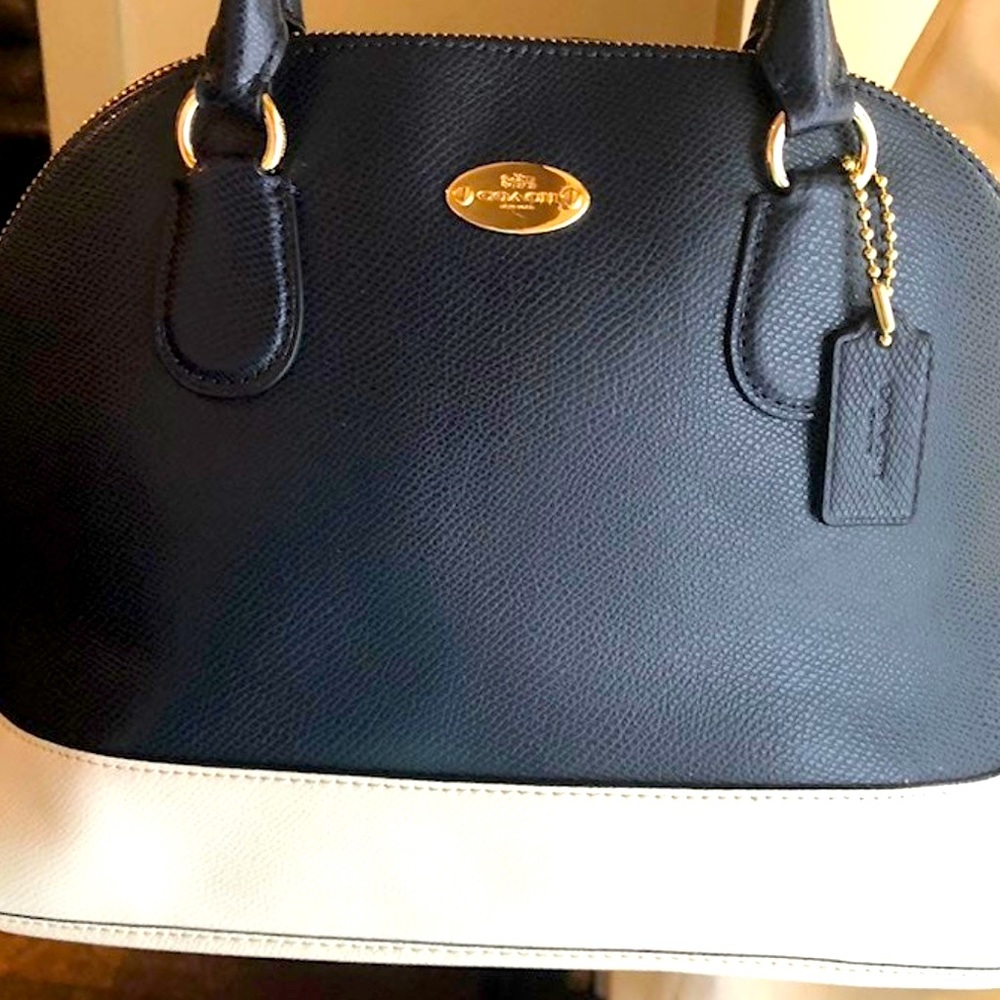 COACH Navy Leather Purse
